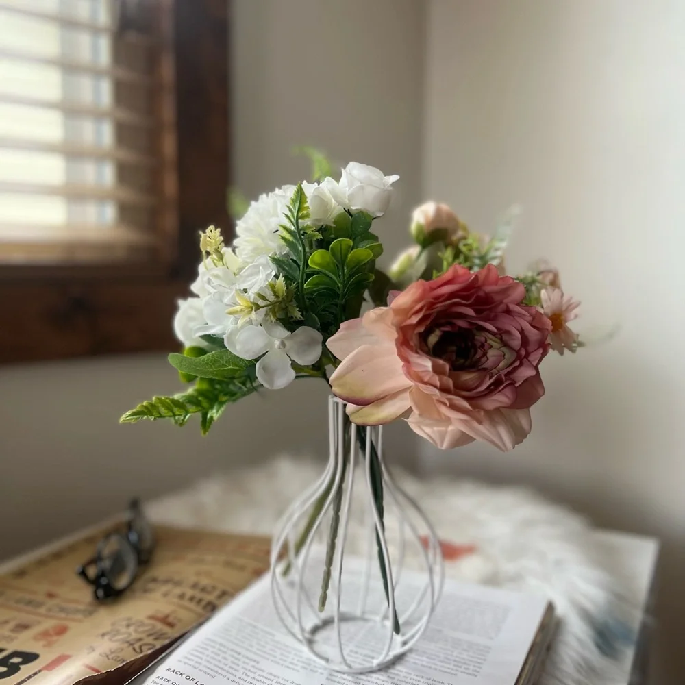 Elegant Pink and White Floral Arrangement